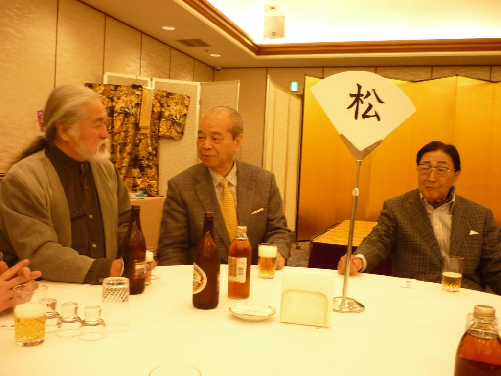 渚晴彦ブログ：左から小野坂東様、澤田隆治様（参与）多湖輝様（参与）2010年（社）日本奇術協会 親睦新年会 Ⅱ にて